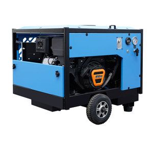 50 CFM 11Kw vành đai nhỏ điều khiển xăng/động cơ diesel Máy nén khí di động với bánh xe - Product Image 5