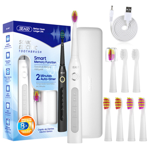 Brosse à dents électrique sonique blanchissante rechargeable automatique à 5 modes pour soins bucco-dentaires, avec étui de voyage – Prix de gros abordable - Product Image 5