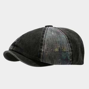 Nouvelle Arrivée 2025 – Casquette Gavroche Tendance Vintage en Coton Lavé pour Femme et Homme, Style Britannique avec Empiècements - Product Image 6