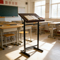 Bureau élévateur à hauteur réglable et à angle
