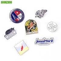 Broche personnalisée en alliage de zinc et fer, émaillée dure ou souple, gravée à la presse, badge de revers sur mesure en émail souple