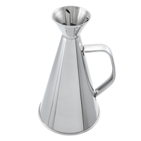 Bouteille Distributrice d'Huile en Acier Inoxydable 304 avec Bec Verseur Anti-Goutte pour la Cuisine et le Barbecue