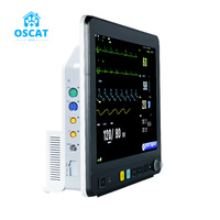 Équipement vétérinaire OSCAT VE15 Moniteur vétérinaire 15 pouces Machine vétérinaire SpO2, NIBP, ECG, 2-TEMP
