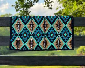 Manta de sillín de lana hecha a mano Western Show Horse Dressage Saddle Pad Diseño de Nueva Zelanda con forro polar Relleno de fieltro Tamaño superior - Product Image 4