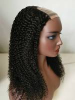Vague de corps de perruque de cheveux humains vierges alignés de cuticules complètes, u-part bouclés profonds cheveux humains bruts brésiliens faits à la machine perruques de cheveux humains