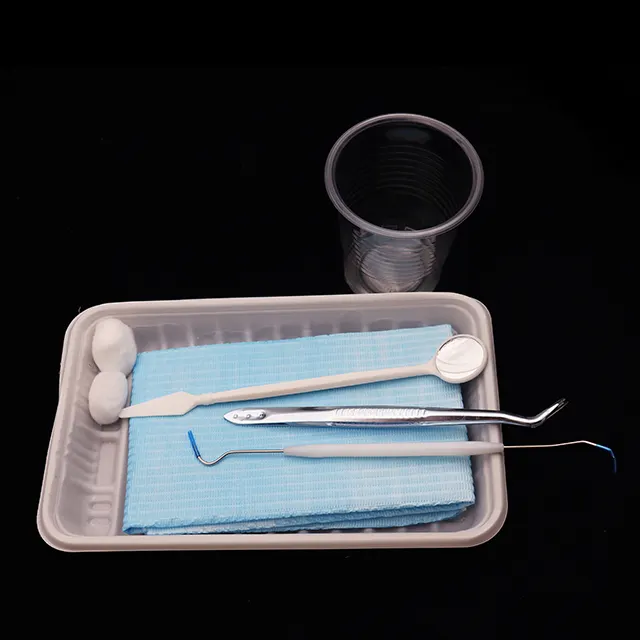 Dental Tartar Calculus Plaque Remover Tooth Scraper Dental Mirror Scaler Set使い捨て歯科用器具キット歯科検査