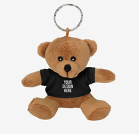 Logo personnalisé Mini Ours en Peluche Porte-clés Cadeau Promotionnel Événement d'Entreprise Jouet Animal en Peluche Doux