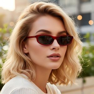 Custom Logo 2026 Vintage Fashion Small Frame Square Sun Glasses UV400 <b>Candy</b> Color Oval Sunglasses for Women Men - Product Image 3