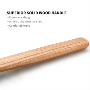 Marteau de maçonnerie robuste à tête octogonale carrée en acier forgé, avec manche en bois, 2LB 4LB 6LB, 1 pièce - Product Image 4