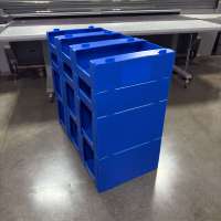 Boîte de rangement pour vêtements en plastique, bac de tri pour vêtements, haute qualité, entrepôt, ondulé, empilable, personnalisable