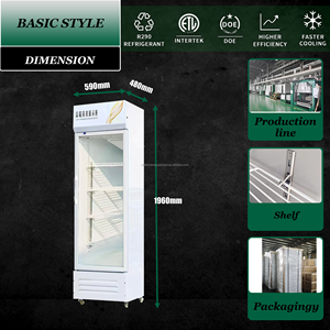 cold storage display chiller for restaurant <b>bar</b> cafeteria buffet fast food and conveniently ence shield - Product Image 2