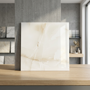 กระเบื้องปูพื้นเซรามิกดิจิตอลซีรีส์สีเทาเบจ ขนาด 12x12 นิ้ว ผิวมันเงา สไตล์รัสติก เคลือบเงา สำหรับปูพื้นภายใน - Product Image 3