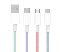 Kabel Data Tipe-C Imitasi Nilon Kepang Grosir Pabrik, Pengisian Cepat 3A, Konduktor Tembaga Murni, Ramah Lingkungan, untuk Ponsel dan Kamera