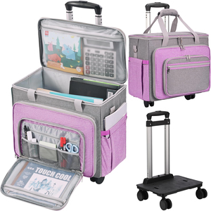 Maletín con Ruedas Desmontable de Gran Capacidad para Mujer, Maletín con Ruedas Retráctiles, Bolsa de Nailon para el Trabajo y la Enseñanza - Product Image 2