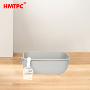 กล่องทรายแมว Hmtpc ขนาด 57x46x20.5 ซม. รูปทรงสี่เหลี่ยมผืนผ้า วัสดุ PP แบบกึ่งปิด สำหรับแมว - Product Image 1