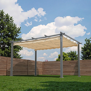 Pérgola de Jardín de Aluminio Impermeable para Exteriores 3x4M con Techo de Lamas OG01073-A Gazebo de Jardín OG01073-A - Product Image 4
