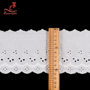 2019 nigeriana Africana francés <span class=keywords><strong>Vieira</strong></span> ojal de algodón bordado de encaje de cinta - Product Image 3