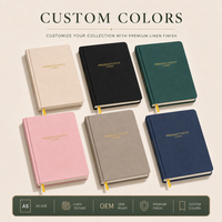 Agenda de Productividad A5 Personalizada, Tapa Dura de Lino Premium, Organizador Semanal y Mensual, Diario de 100 Hojas, Regalo
