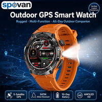 Montre connectée de sport tactique unisexe antichoc pour le camping, avec écran AMOLED 2026 et assistant vocal IA Bixby