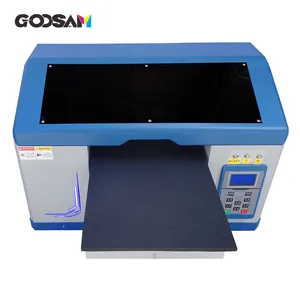 Hoge Kwaliteit A3 A4 Flat Bed Flatbed Digitale Drukmachine Kleding Kledingstuk T-shirt T-shirt Digitale Uv Printer Voor Verkoop