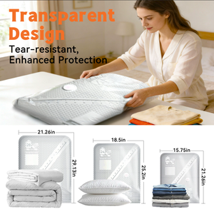 Sacs de <span class=keywords><strong>rangement</strong></span> sous vide N-Travel avec pompe électrique portable, <span class=keywords><strong>sac</strong></span> de compression PA+PE pour économiser de l'espace pour les bagages et les valises - Product Image 4