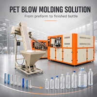Machine de soufflage de bouteilles PET entièrement automatique à haute vitesse à 6 cavités pour l'eau minérale