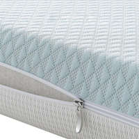 Gel-Memory-Foam-Matratzenauflage Queen-Size 4 Zoll Hochdichte Schaumstoffauflage für Bett mit Reißverschluss und Abnehmbar