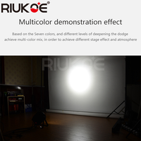 4 projecteurs LED Fresnel COB 50W IP65 DMX512 pour éclairage de scène