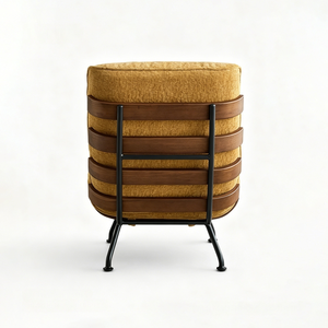 Midcentury Modern Office Chair with <b>Footrest</b> PU Leather Chrome Base Swivel Ergonomic Executive Chair - Product Image 5