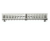 Grilles de sol carrées en aluminium et plastique réglables pour CVC, avec registres ouverts sans cadre