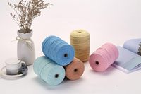 Cordon en macramé bleu de 3 mm, corde tressée souple pour suspensions de plantes, décorations murales, attrape-rêves, sacs, vêtements, fournitures de bricolage