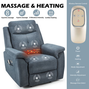 Cy siège de <span class=keywords><strong>cinéma</strong></span> moderne en tissu ou cuir gris manuel, canapé inclinable simple pour la maison et le salon - Product Image 2