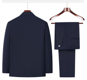 Completo Zhongshan Taglie Asiatiche, Giacca e <span class=keywords><strong>Pantaloni</strong></span> Multi-Tasca per <span class=keywords><strong>Uomo</strong></span>, Tinta Unita Stile Cinese, Set 2 Pezzi Sehe Fashionbisou - Product Image 4