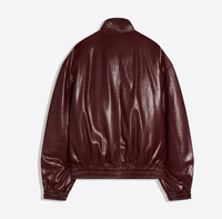 Vestes en cuir de moto de haute qualité pour hommes, surdimensionnées, épaisses, lourdes, avec logo personnalisé, streetwear