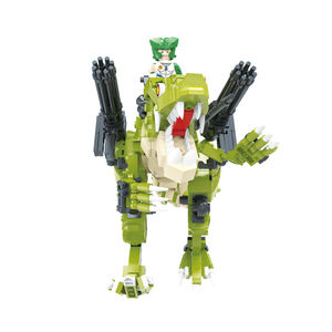 Marécho — jouets en blocs <span class=keywords><strong>de</strong></span> construction, guerrier Mecha, dinosaure, pour enfants, 2 en 1 - Product Image 6