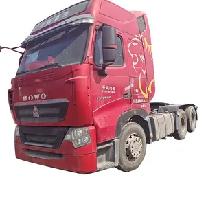 Heavy Duty Cheap Sinotruk Used howo tractor truck 6x4 540hp T7H trailer head truck for sale