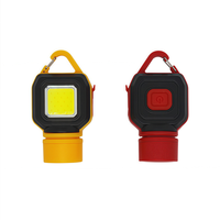 Lampe de poche portable USB rechargeable étanche en ABS avec LED COB à focalisation réglable pour la réparation automobile, le camping et l'utilisation domestique