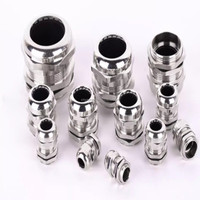 Presse-étoupe en acier inoxydable à double compression IECEx avec presse-étoupe à tête de fixation en métal M16x1.5
