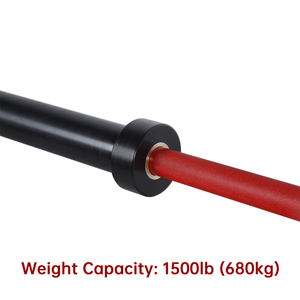 テルスフィットネス オリンピックバーベル 20kg 15kg カラーセラコートスチール 28mm径 2.2m長さ 耐荷重1500ポンド ウェイトリフティングエクササイズ - Product Image 3
