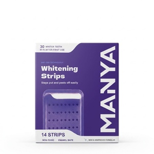 Strisce Sbiancanti per Denti di 4a Generazione, <span class=keywords><strong>Grado</strong></span> Alimentare, Dissolvibili, Antiscivolo, Sicure per lo Smalto, Professionali - Product Image 1