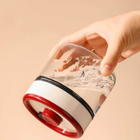 Boîte de conservation sous vide en verre borosilicate de haute qualité, étanche à l'humidité et à l'air, avec joint amovible pour la cuisine