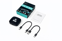 Adaptador Inalámbrico Portátil CarPlay Android AI Box GPS WiFi YouTube Netflix Smart Box para Autos, de Cableado a Inalámbrico, Modo Dual