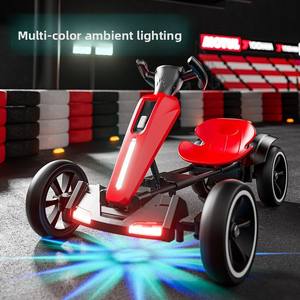 عرض خاص على سيارة سباق كهربائية للأطفال، سيارة كارتينج يمكن للأطفال الصغار ركوبها، سيارة دريفت للأطفال، سيارة سباق كارتينج رباعية العجلات - Product Image 4