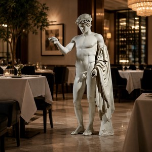 Escultura Neoclásica de Héroe en Mármol de Carrara Natural Hecha a Mano, Resistente a la Intemperie, para Villa, Mansión, Jardín, <span class=keywords><strong>Iglesia</strong></span>, Interior/Exterior - Product Image 2