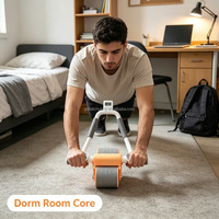 Rodillo Abdominal para Entrenamiento Abdominal en Casa, con Rebote Automático, para Adultos, Hombres y Mujeres, Quema Grasa de Cintura, Ejercicio para Moldear el Cuerpo