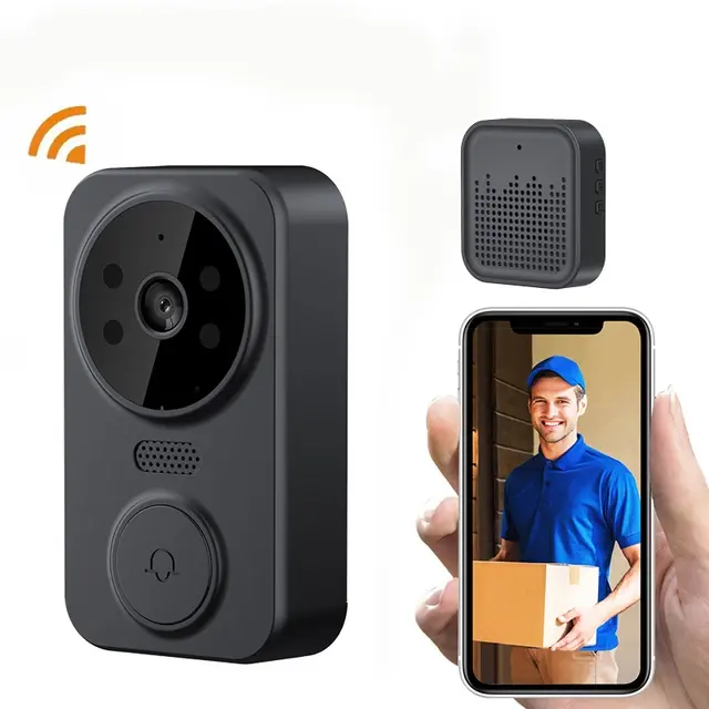 Tuya M8 bel pintu nirkabel, keamanan rumah bel pintu Wifi pintar Video bel pintu dengan kamera interkom pintar bel pintu nirkabel