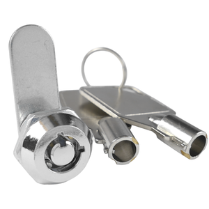 Serrure à came tubulaire haute performance en alliage de zinc et laiton chromé avec 2 clés pour boîte à outils, armoire de rangement de garage, vente en gros - Product Image 1