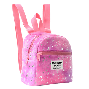 Cute Star Moon Print Mini <strong>Backpack</strong> for Girls Soft Plush Kids' <strong>Backpack</strong> for Outdoor Travel Daily Use <strong>Holidays</strong> Perfect School - Product Image 4
