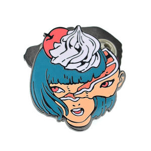 Pin de solapa con diseño de personaje de dibujos animados de Metal, Pin de esmalte suave y duro de Anime, muestra gratis - Product Image 4