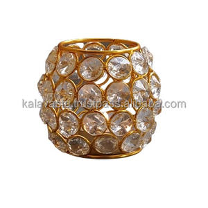 เชิงเทียนรูปตัวทีสำหรับตกแต่งบ้านพร้อมที่วางโลหะลูกปัดสำหรับโคมไฟคริสต์มาสขวดและที่วางเทียนอื่นๆ - Product Image 5